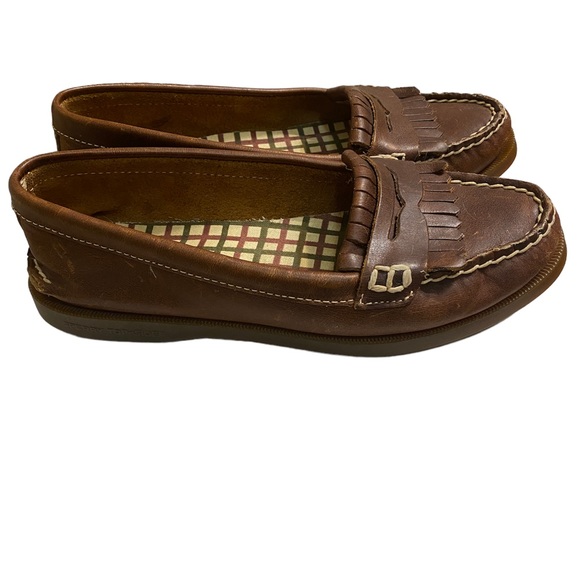 Sperry Top Sider Brown Kiltie Penny Loafers - Picture 3 of 8